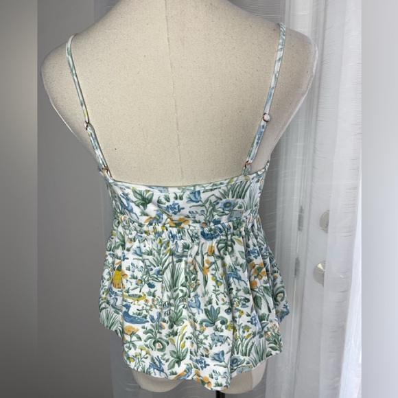 Hill House The Peri Sleep Tank Organic Cotton in Sherwood Forest Multi Small - Picture 8 of 12